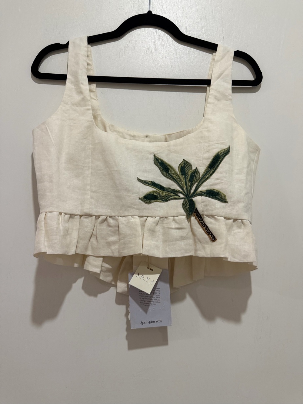 Agua by Agua Bendita Tangelo Wild Skirt and Eslabón Wild Cropped Top - Picture 4 of 9
